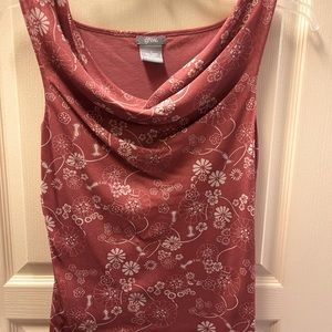 Sleeveless Floral Blouse